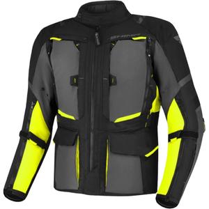 Motorradjacke Shima Hero 2.0 schwarz-grau-fluo gelb