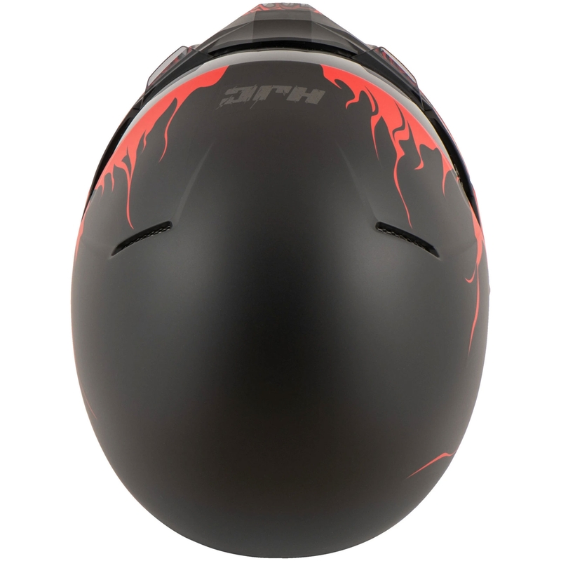 Offener Helm mit Visier HJC i20 Scraw MC1SF weiß-rot-schwarz - II. Qualität