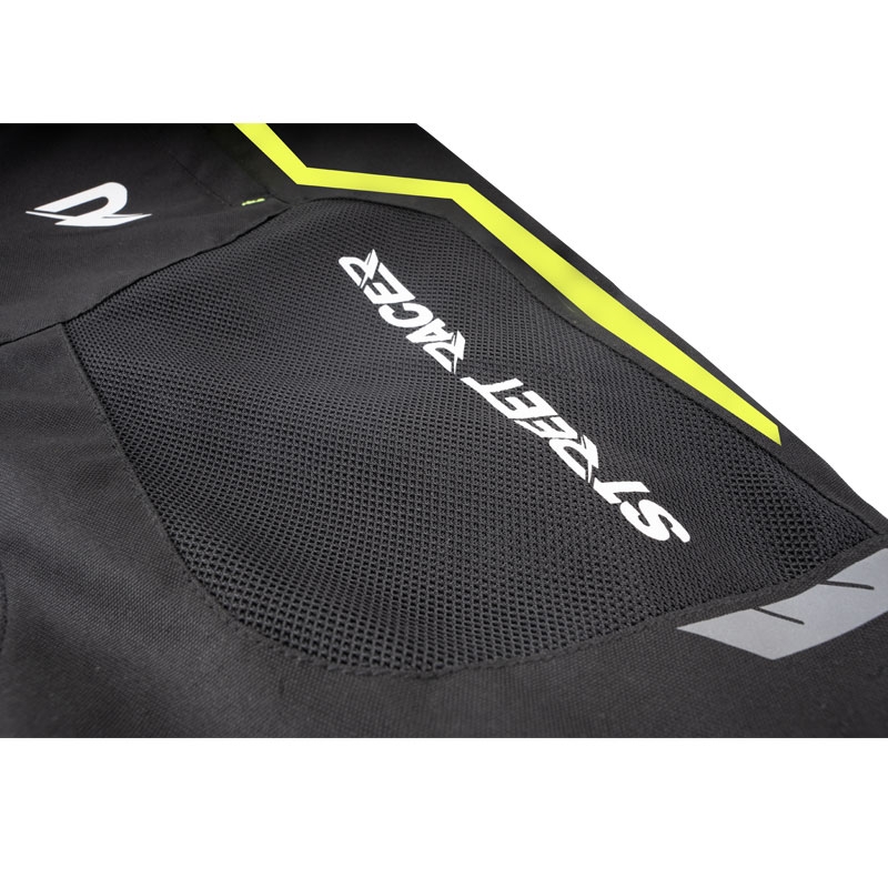 Street Racer Flex Air Motorradhose schwarz-fluoreszierend gelb - 2. Wahl - II. Qualität