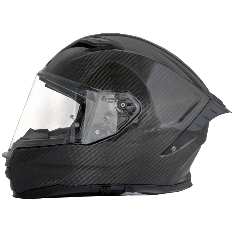 Street Racer Titan Carbon Integralhelm, schwarz - II. Qualität