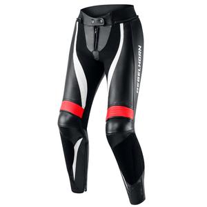Rebelhorn Rebel Damen-Motorradhose weiß-rot-schwarz - II. Qualität
