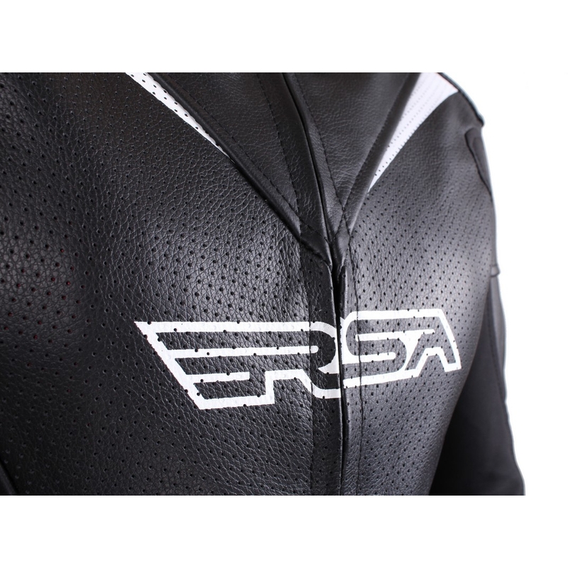 Damen RSA Destiny 2 Schwarz-Weiß-Motorradjacke Ausverkauf