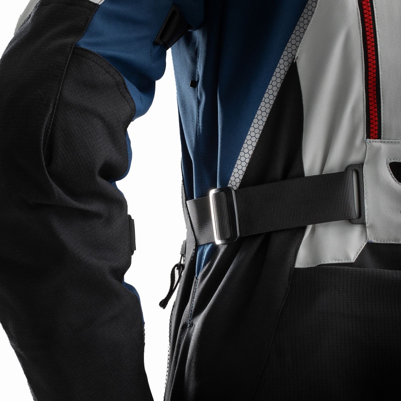 Motorradjacke Rebelhorn Hardy 3.0 blau-grau-rot - II. Qualität