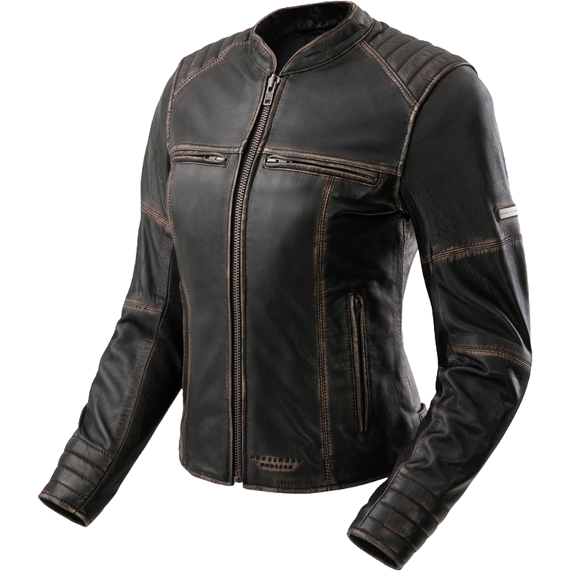 Rebelhorn Hunter II Leder-Motorradjacke für Damen, braun – 2. Wahl - II. Qualität