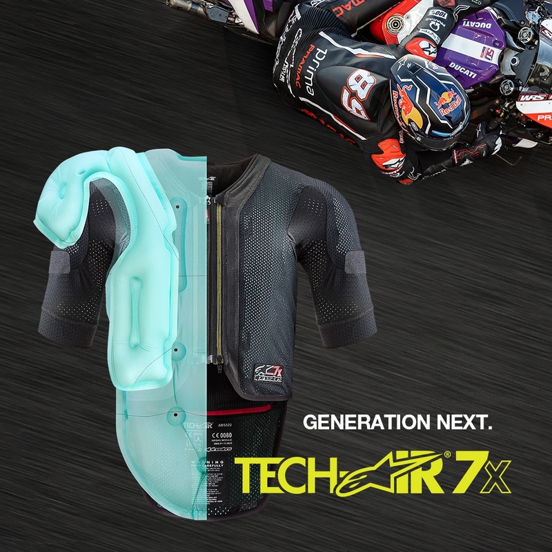Alpinestars TECH-AIR®7X Airbag-Weste schwarz-rot - II. Klasse - II. Qualität