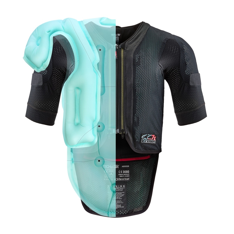 Alpinestars TECH-AIR®7X Airbag-Weste schwarz-rot - II. Klasse - II. Qualität