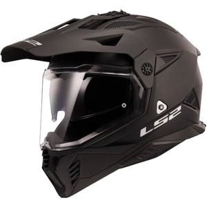 Enduro-Motorradhelm LS2 MX702 PIONEER II mattschwarz