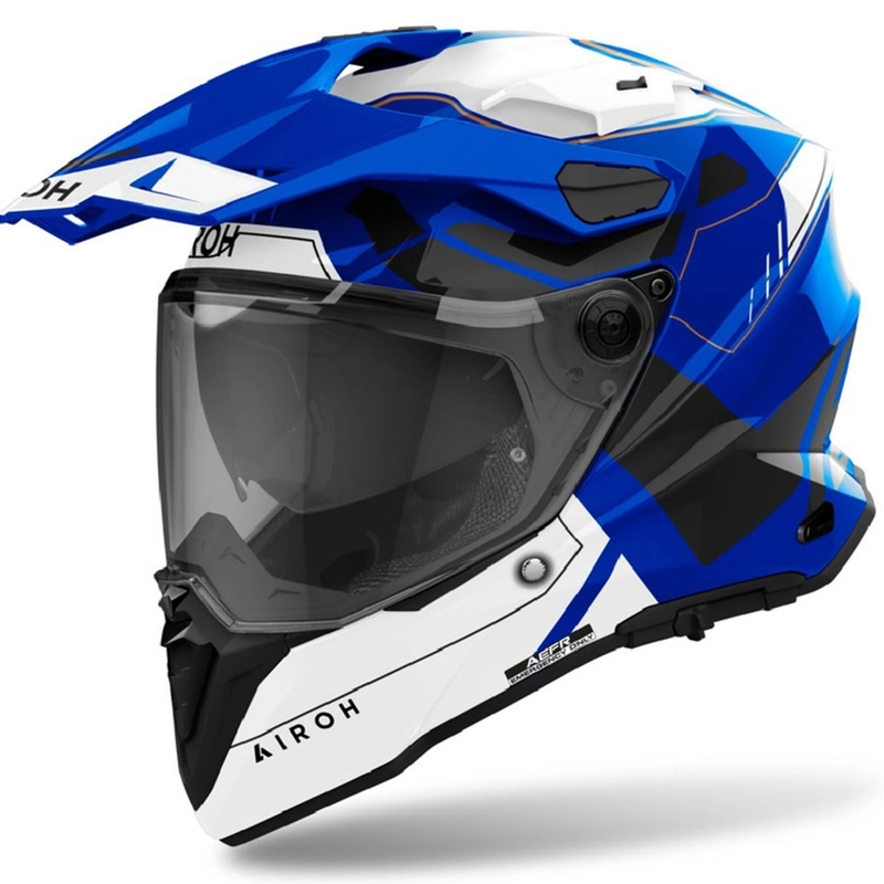 Endurohelm Airoh Commander 2 Reveal glänzend blau