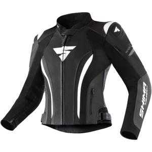 Shima Miura 2.0 Schwarz-Weiß-Motorradjacke für Frauen