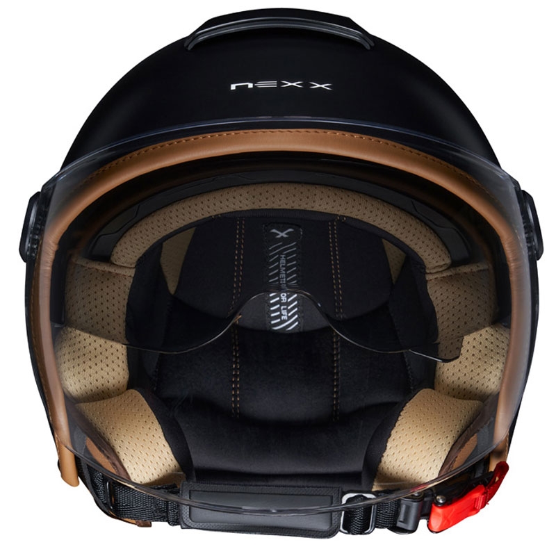 NEXX Y.10 Sunny offener Motorradhelm, Schwarz - Klasse II - II. Qualität
