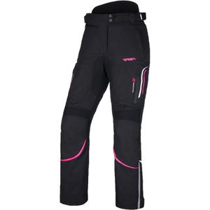 RSA Wasp Motorradhose für Frauen in Schwarz, Weiß und Rosa