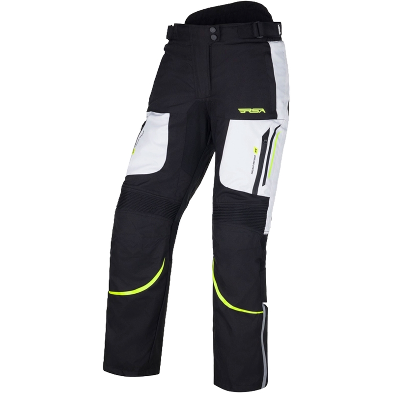 Damen RSA Wasp Schwarz-Fluo Gelb-Weiß Motorradhosen