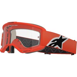 Motocross-Brille Alpinestars Vision 5 Corp orange mit klarer Linse