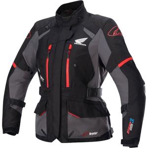 Alpinestars Stella Andes Drystar Honda Damen Motorradjacke schwarz-grau
