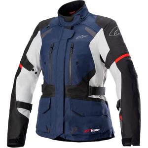 Motorradjacke Alpinestars Stella Andes Drystar Dunkelblau-Schwarz-Hellgrau-Rot Damen