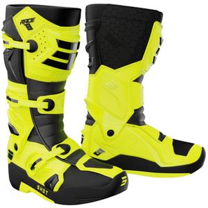 Shot Race 8 Motorradstiefel, fluoreszierend gelb