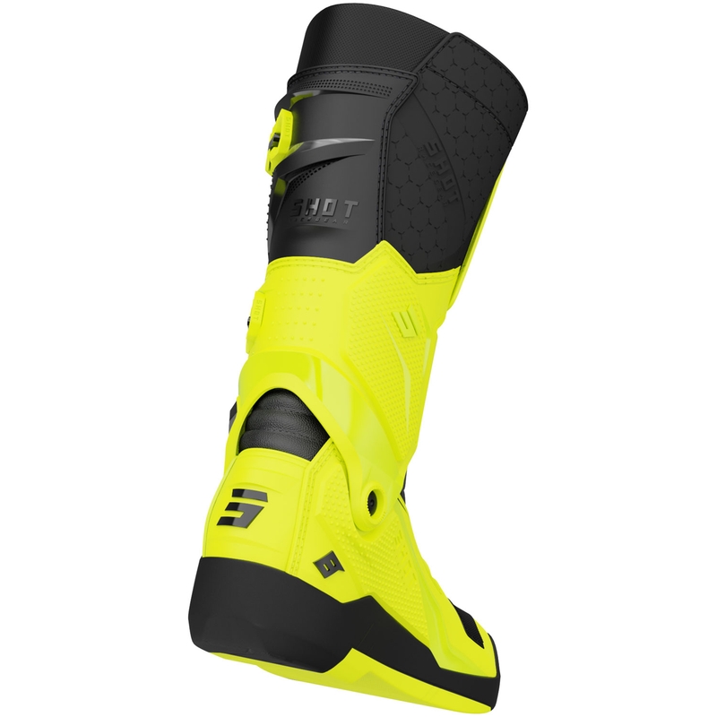 Shot Race 8 Motocross-Stiefel, fluoreszierend gelb