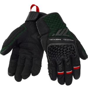 Seventy Degrees SD-N60 Zweitakt-Motorradhandschuhe Schwarz-Grün-Rot