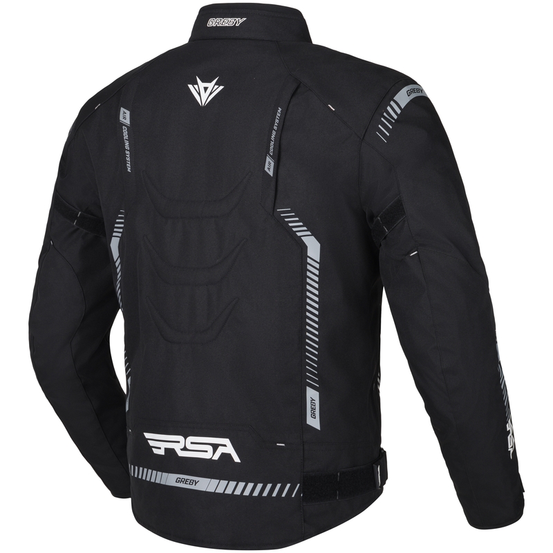 RSA Greby 2 Motorradjacke schwarz-grau