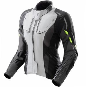 Damen Motorradjacke Rebelhorn Hiker IV schwarz-grau-fluogelb