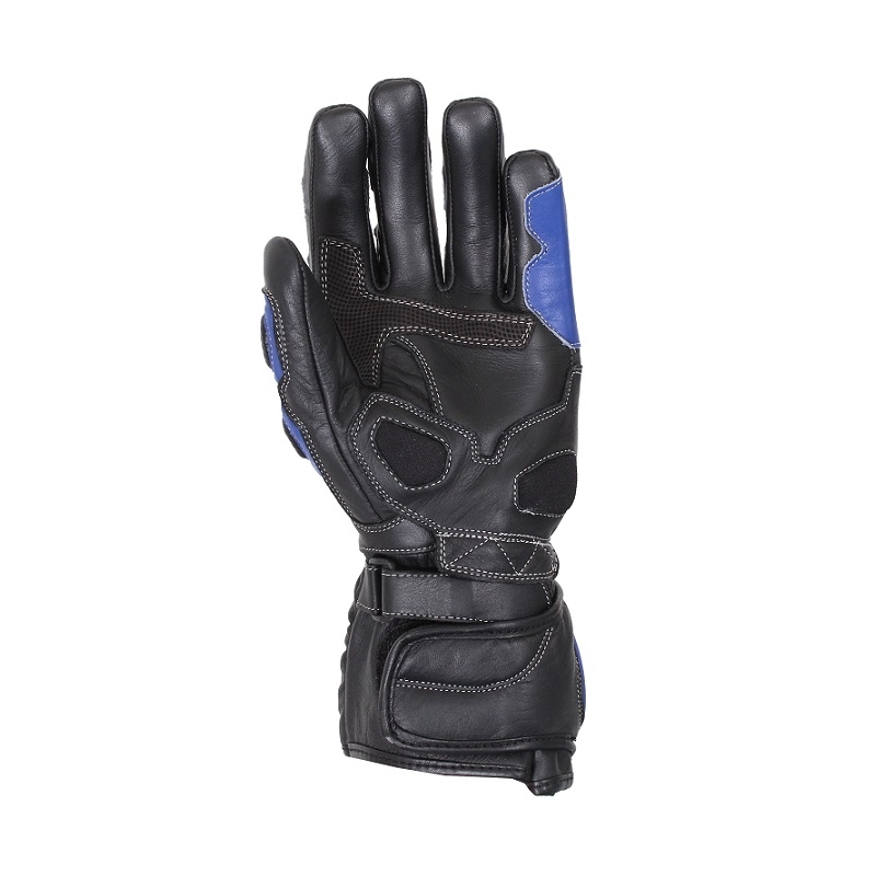 Motorradhandschuhe Tschul 230 schwarz und blau Ausverkauf