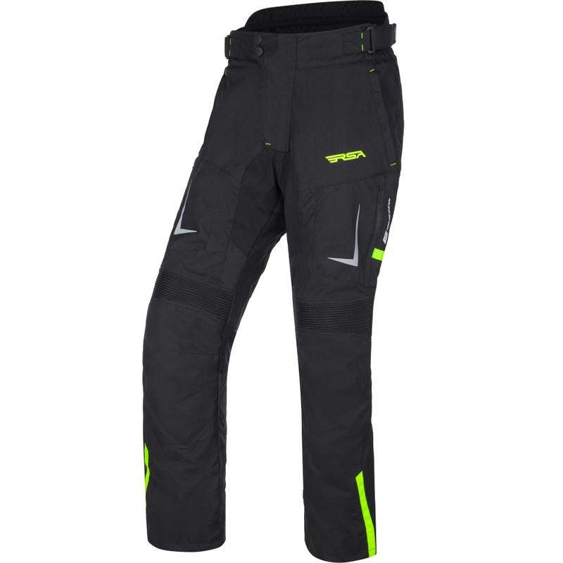 RSA EXO 2 Motorradhose schwarz-fluoreszierend gelb