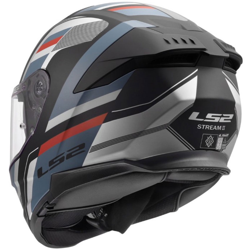 Integralhelm LS2 FF808 Stream II Vintage schwarz-petrol