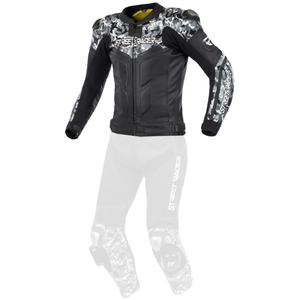 Men's Street Racer Pattern Jacke Schwarz-Grau Ausverkauf