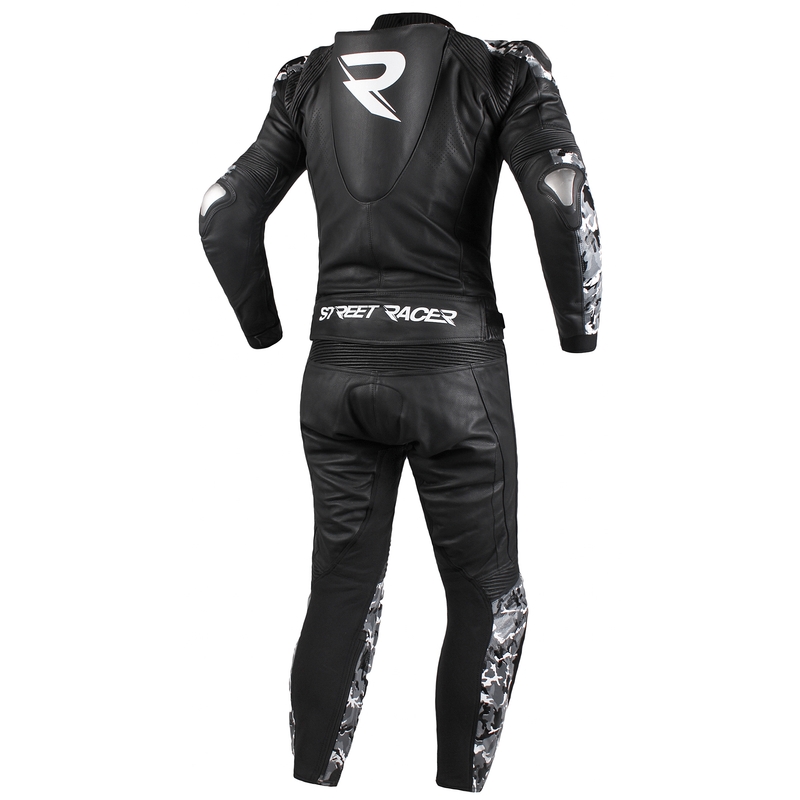 Men's Street Racer Pattern Jacke Schwarz-Grau Ausverkauf