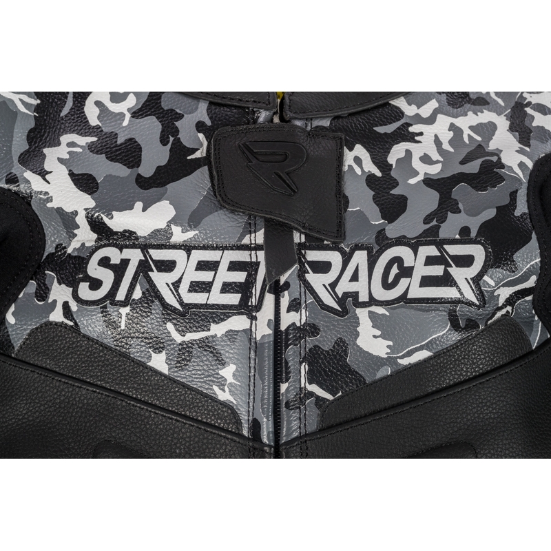 Men's Street Racer Pattern Jacke Schwarz-Grau Ausverkauf