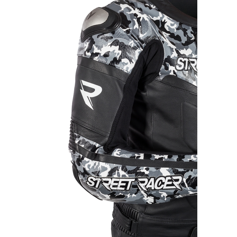 Men's Street Racer Pattern Jacke Schwarz-Grau Ausverkauf