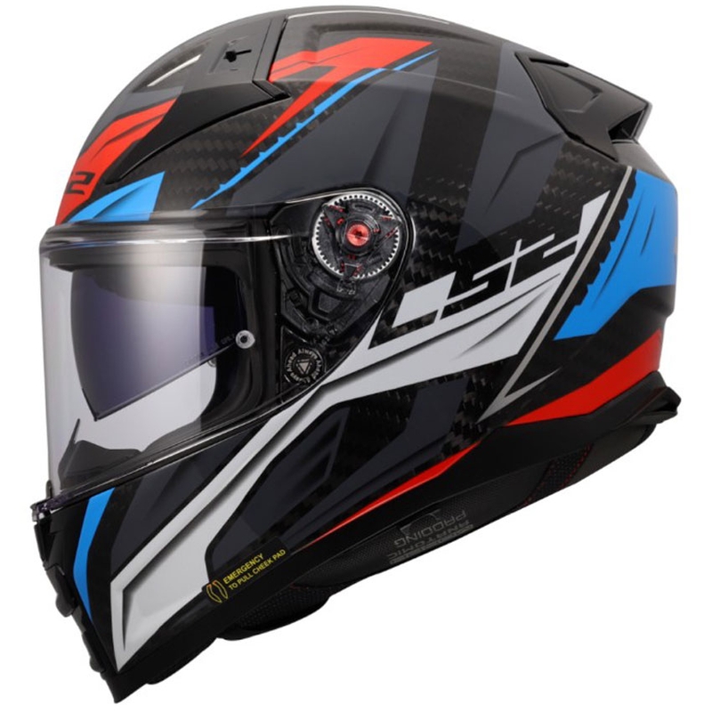 Integralhelm LS2 FF811 Vector II C Savage weiß-blau-rot