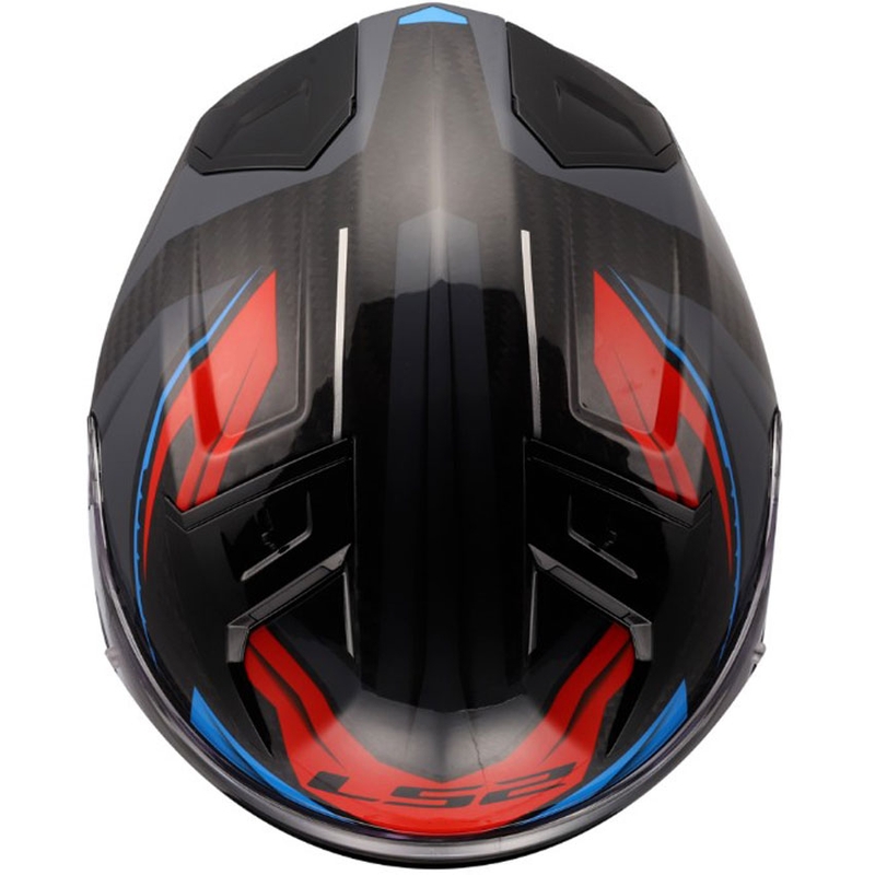 Integralhelm LS2 FF811 Vector II C Savage weiß-blau-rot