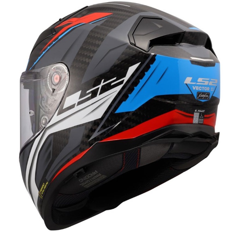 Integralhelm LS2 FF811 Vector II C Savage weiß-blau-rot