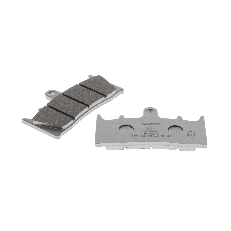 NISSIN Bremsbeläge, halbmetallische Mischung, 89,7 x 52 x 8 mm, 2 Stück