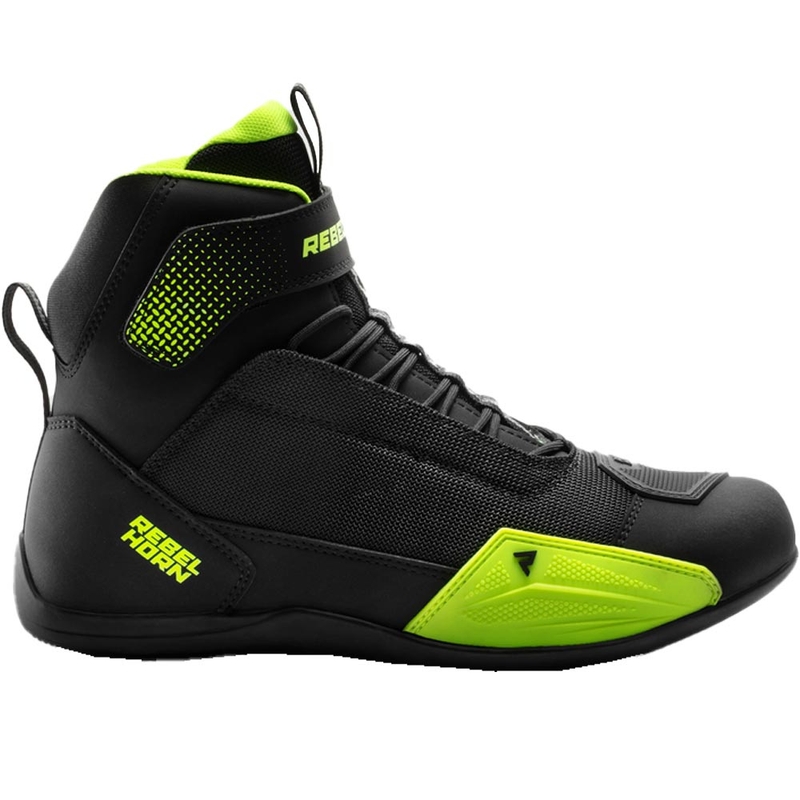 Rebelhorn Swift Motorradstiefel schwarz-fluoreszierend gelb