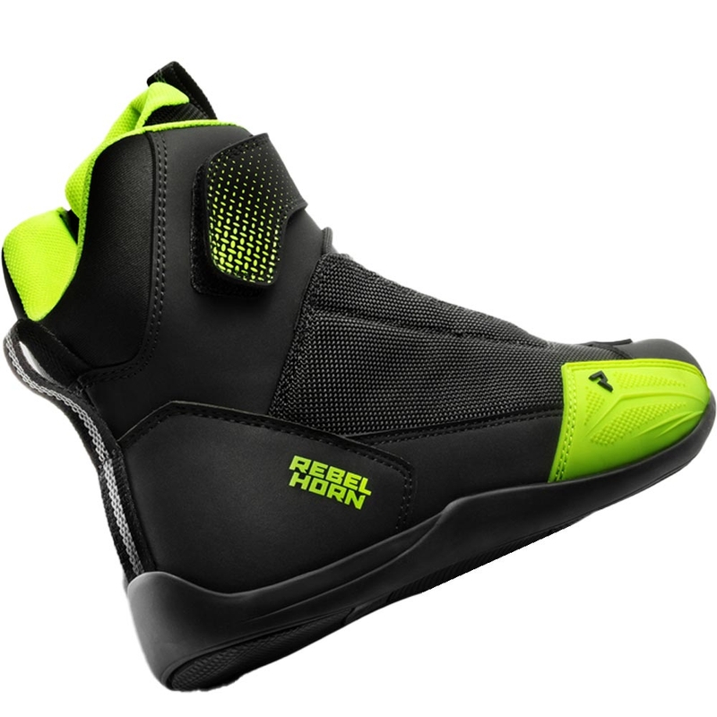 Rebelhorn Swift Motorradstiefel schwarz-fluoreszierend gelb