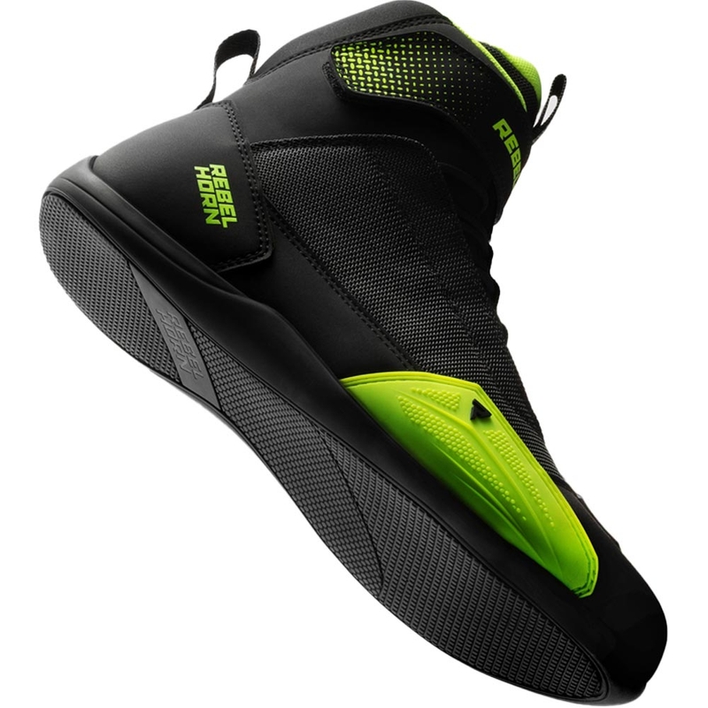 Rebelhorn Swift Motorradstiefel schwarz-fluoreszierend gelb