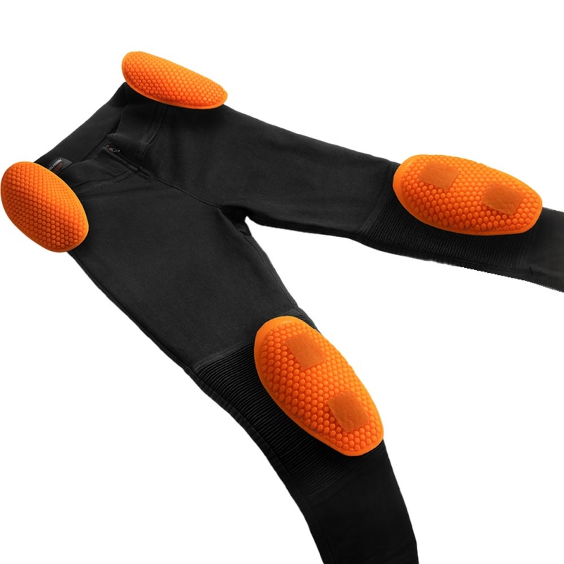 Rebelhorn Chica Motorradleggings für Damen, schwarz