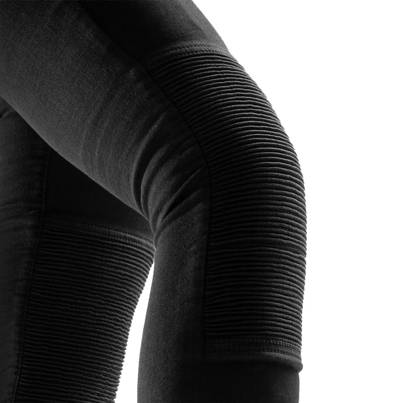 Rebelhorn Chica Motorradleggings für Damen, schwarz