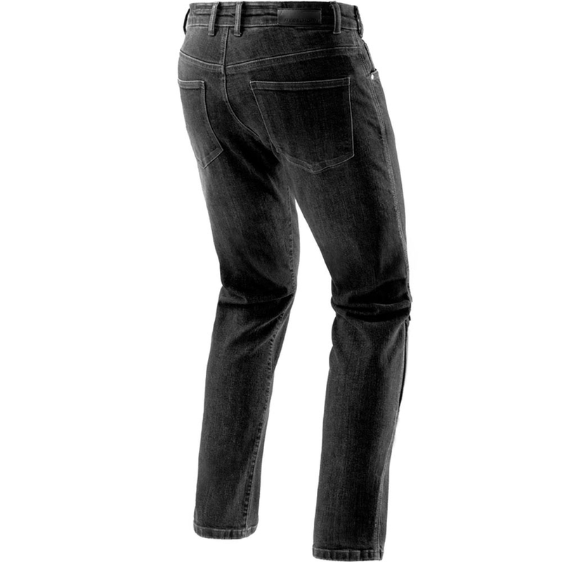 Rebelhorn Classic Monolayer Extra Cropped Motorcycle Jeans Washed Black