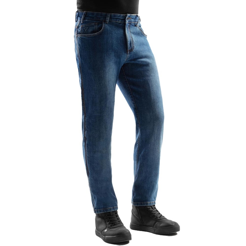 Rebelhorn Classic Monolayer Motorradjeans, gewaschenes Blau