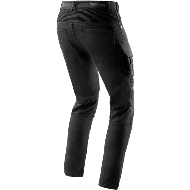 Rebelhorn Faster Cropped Motorcycle Jeans schwarz