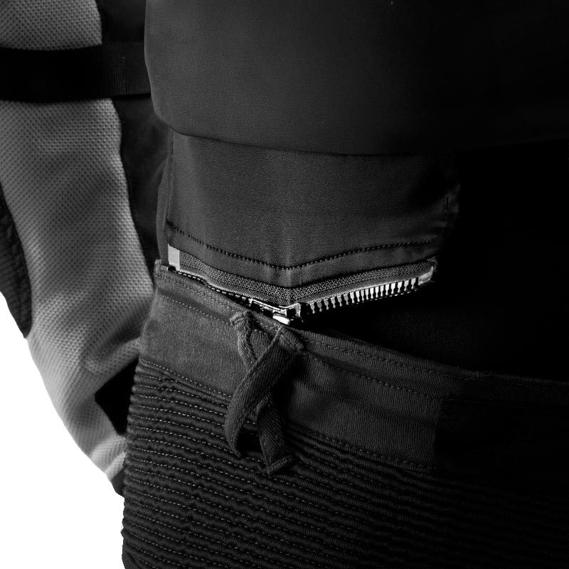 Rebelhorn Faster Cropped Motorcycle Jeans schwarz