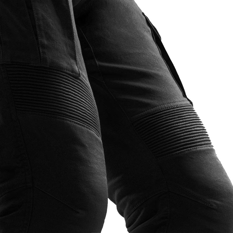 Rebelhorn Faster Cropped Motorcycle Jeans schwarz