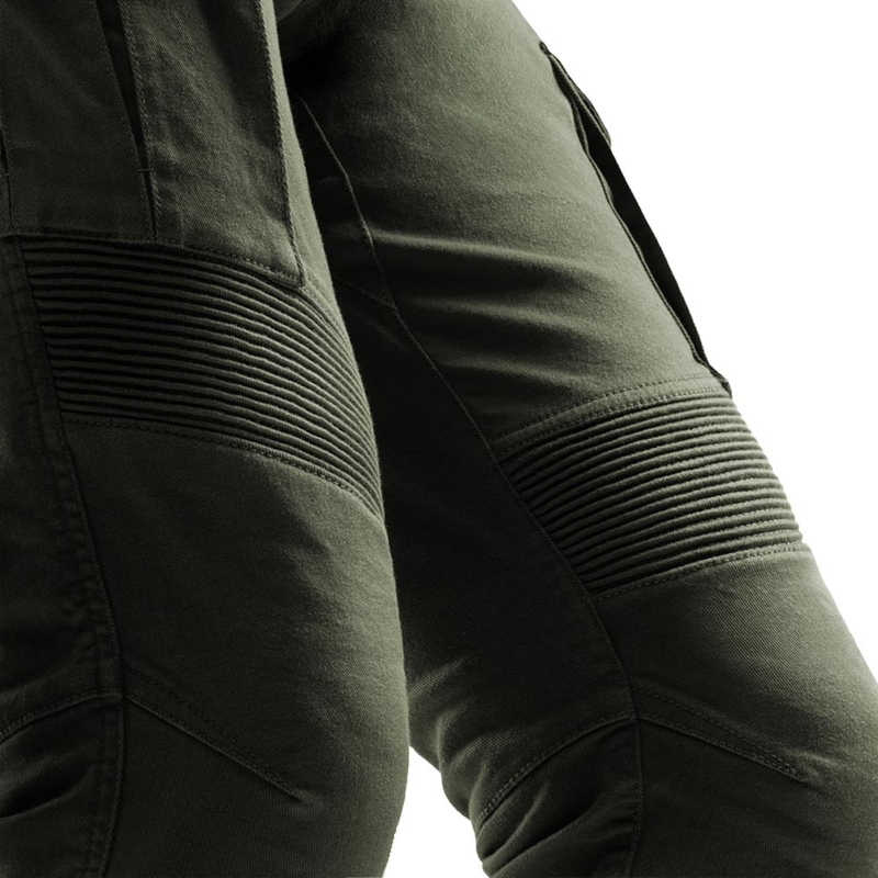 Rebelhorn Faster Cropped Motorcycle Jeans grün