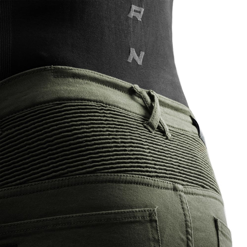 Rebelhorn Faster Cropped Motorcycle Jeans grün