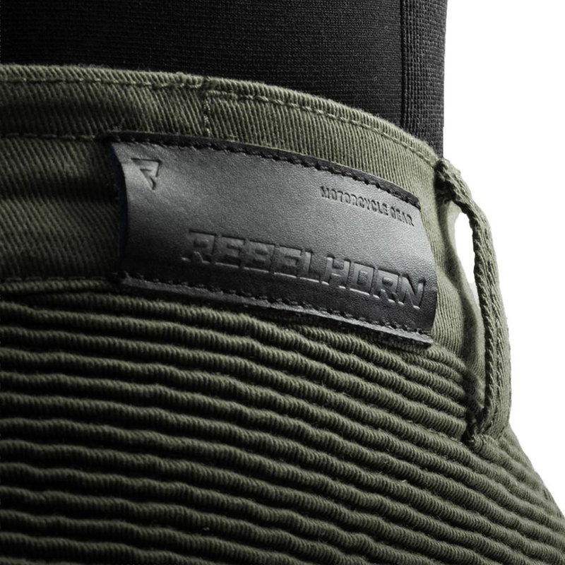 Rebelhorn Faster Cropped Motorcycle Jeans grün