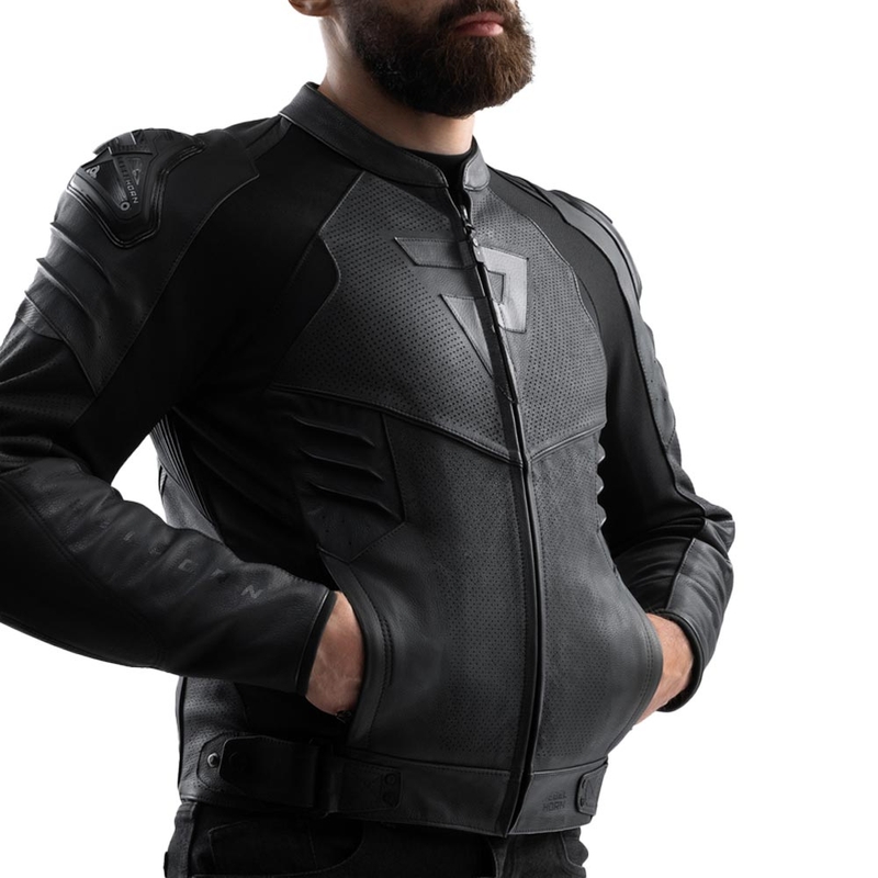 Rebelhorn Vandal 2 Leder-Motorradjacke schwarz