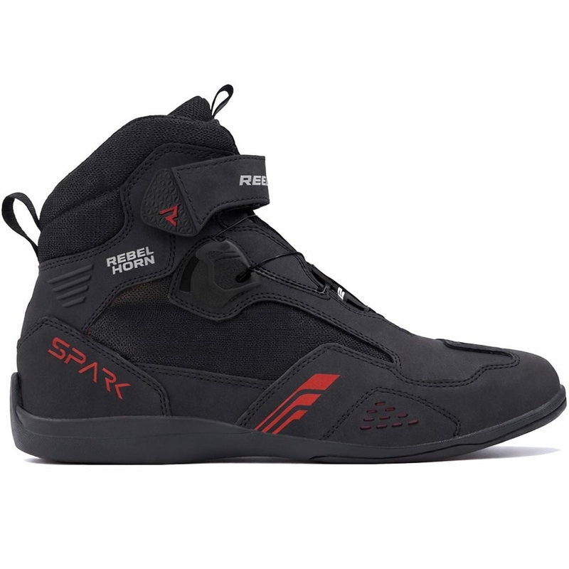 Rebelhorn Spark 3 Motorradstiefel schwarz-rot